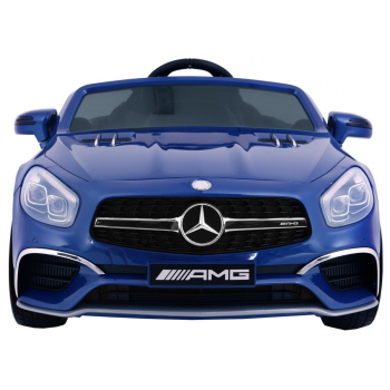 Mercedes AMG SL65 dla dzieci Lakier Niebieski + Pilot + Bagażnik + Regulacja siedzenia + MP3 LED + Wolny Start